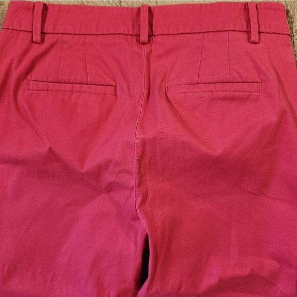 Talbots Perfect Skimmer Cropped Pants Womens Size 2 Pink Capris - Picture 7 of 7